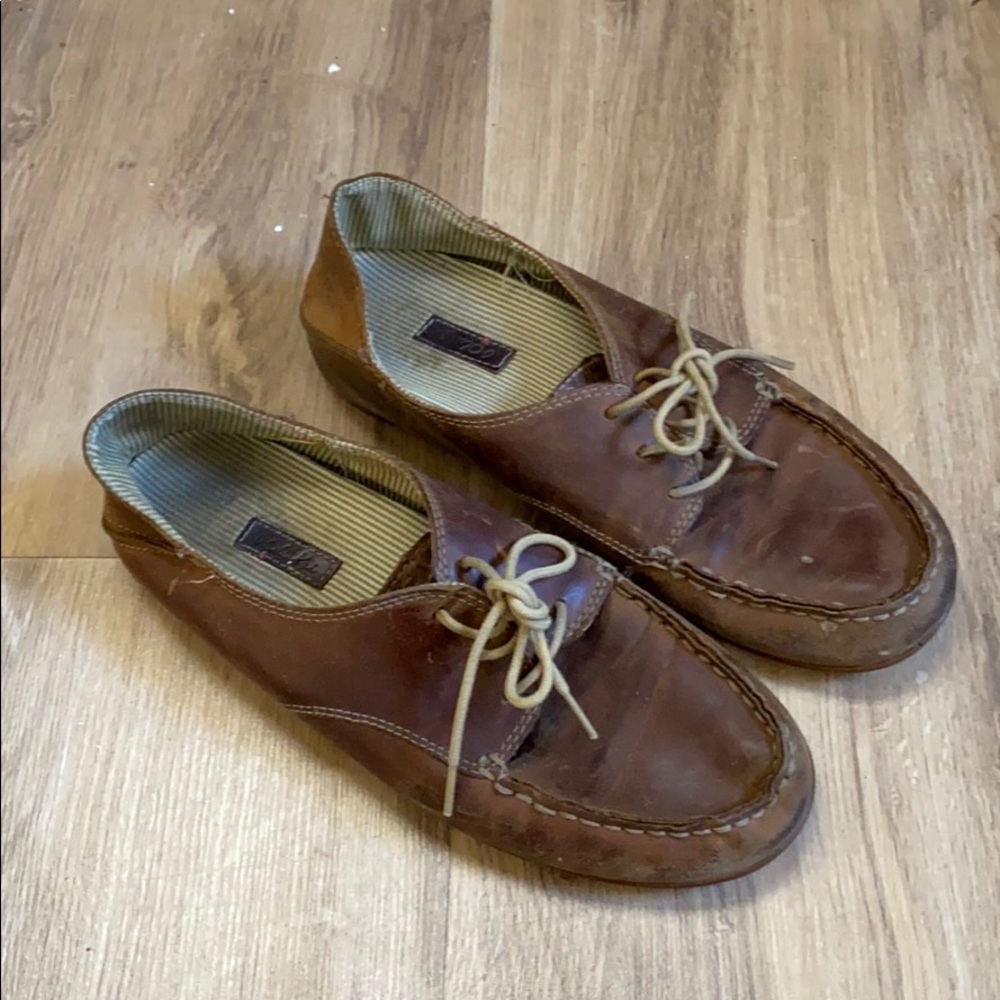 Leather loafers